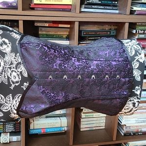 Corset Story 36" overbust purple brocade